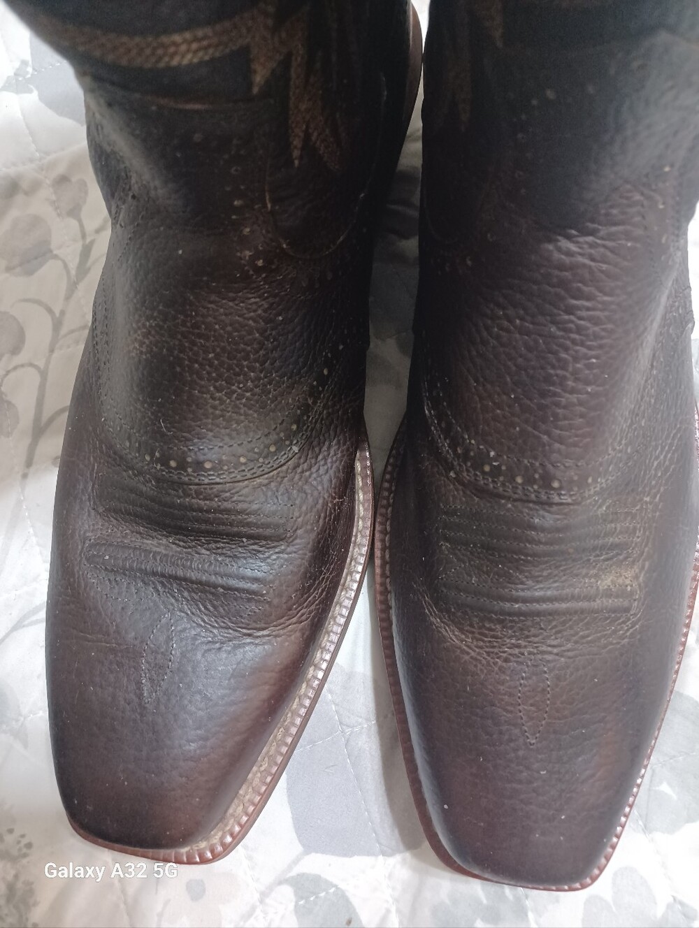 Ariat Rich Chocolate Brown Square-Toe Western Boots